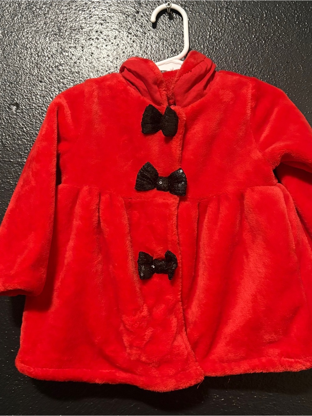 Penelope Mack Fancy Fleece Holiday Peacoat Size 12M